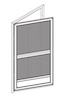 Insect screen door with a frame